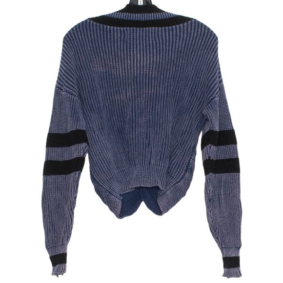 Vintage Havana Sweater Y2K Academia Cottage Preppy Old Money Grunge Blue Small - Picture 4 of 4